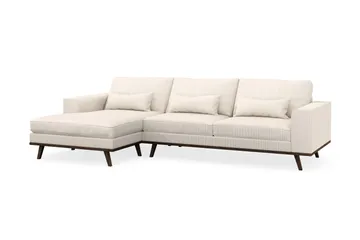 Copenhagen 4-sits Vänstervänd L-formad Divansoffa i Manchester - Beige - Products - Möbler - Soffa - Divansoffa & schäslongsoffa - 4 sits soffa med divan