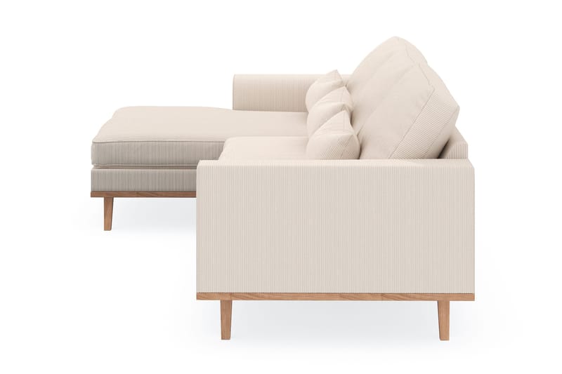 Copenhagen 4-sits Vänstervänd L-formad Divansoffa i Manchester - Beige - Products - Möbler - Soffa - Divansoffa & schäslongsoffa - 4 sits soffa med divan