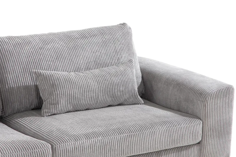 Copenhagen 4-sits Vänstervänd L-formad Divansoffa i Manchester - Ljusgrå - Products - Möbler - Soffa - Divansoffa & schäslongsoffa - 4 sits soffa med divan