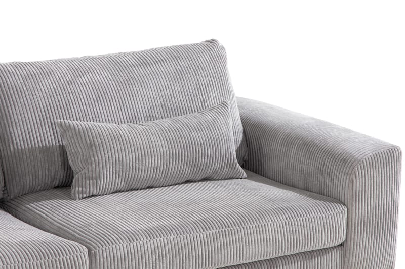 Copenhagen 4-sits Vänstervänd L-formad Divansoffa i Manchester - Ljusgrå - Products - Möbler - Soffa - Divansoffa & schäslongsoffa - 4 sits soffa med divan