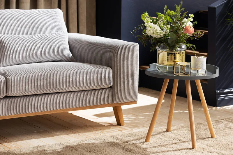 Copenhagen 4-sits Vänstervänd L-formad Divansoffa i Manchester - Ljusgrå - Products - Möbler - Soffa - Divansoffa & schäslongsoffa - 4 sits soffa med divan
