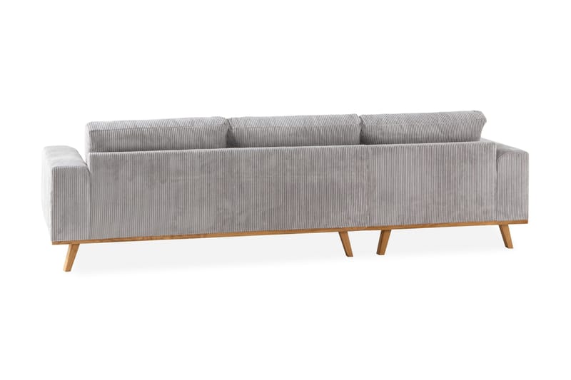 Copenhagen 4-sits Vänstervänd L-formad Divansoffa i Manchester - Ljusgrå - Products - Möbler - Soffa - Divansoffa & schäslongsoffa - 4 sits soffa med divan
