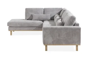 Copenhagen 4-sits Vänstervänd L-formad Divansoffa i Manchester - Ljusgrå - Products - Möbler - Soffa - Divansoffa & schäslongsoffa - 4 sits soffa med divan