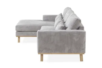 Copenhagen 4-sits Vänstervänd L-formad Divansoffa i Manchester - Ljusgrå - Products - Möbler - Soffa - Divansoffa & schäslongsoffa - 4 sits soffa med divan