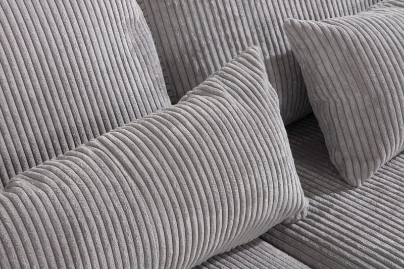 Copenhagen 4-sits Vänstervänd L-formad Divansoffa i Manchester - Ljusgrå - Products - Möbler - Soffa - Divansoffa & schäslongsoffa - 4 sits soffa med divan