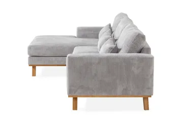 Copenhagen 4-sits Vänstervänd L-formad Divansoffa i Manchester - Ljusgrå - Products - Möbler - Soffa - Divansoffa & schäslongsoffa - 4 sits soffa med divan