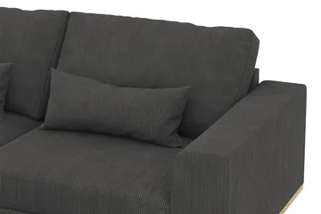 Copenhagen 4-sits Vänstervänd L-formad Divansoffa i Manchester - Mörkgrå - Products - Möbler - Soffa - Divansoffa & schäslongsoffa - 4 sits soffa med divan
