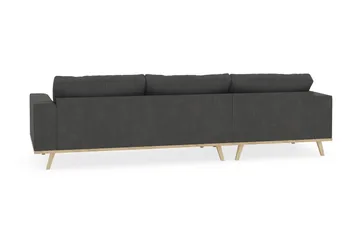 Copenhagen 4-sits Vänstervänd L-formad Divansoffa i Manchester - Mörkgrå - Products - Möbler - Soffa - Divansoffa & schäslongsoffa - 4 sits soffa med divan