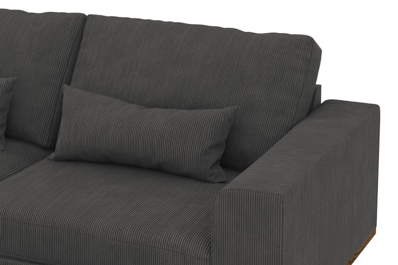 Copenhagen 4-sits Vänstervänd L-formad Divansoffa i Manchester - Mörkgrå - Products - Möbler - Soffa - Divansoffa & schäslongsoffa - 4 sits soffa med divan