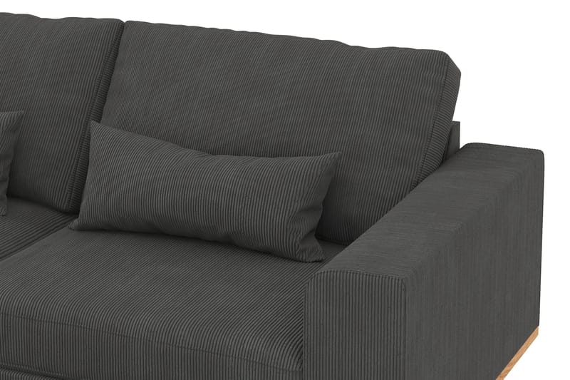 Copenhagen 4-sits Vänstervänd L-formad Divansoffa i Manchester - Mörkgrå - Products - Möbler - Soffa - Divansoffa & schäslongsoffa - 4 sits soffa med divan