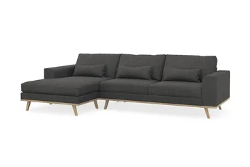 Copenhagen 4-sits Vänstervänd L-formad Divansoffa i Manchester - Mörkgrå - Products - Möbler - Soffa - Divansoffa & schäslongsoffa - 4 sits soffa med divan