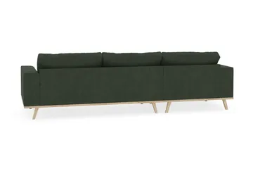 Copenhagen 4-sits Vänstervänd L-formad Divansoffa i Manchester - Mörkgrön - Products - Möbler - Soffa - Divansoffa & schäslongsoffa - 4 sits soffa med divan