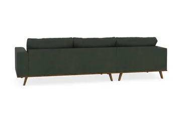 Copenhagen 4-sits Vänstervänd L-formad Divansoffa i Manchester - Mörkgrön - Products - Möbler - Soffa - Divansoffa & schäslongsoffa - 4 sits soffa med divan