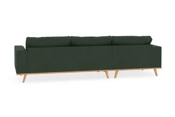 Copenhagen 4-sits Vänstervänd L-formad Divansoffa i Manchester - Mörkgrön - Products - Möbler - Soffa - Divansoffa & schäslongsoffa - 4 sits soffa med divan