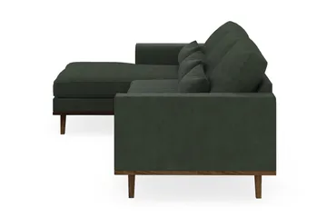 Copenhagen 4-sits Vänstervänd L-formad Divansoffa i Manchester - Mörkgrön - Products - Möbler - Soffa - Divansoffa & schäslongsoffa - 4 sits soffa med divan