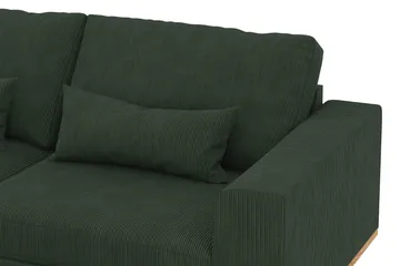 Copenhagen 4-sits Vänstervänd L-formad Divansoffa i Manchester - Mörkgrön - Products - Möbler - Soffa - Divansoffa & schäslongsoffa - 4 sits soffa med divan