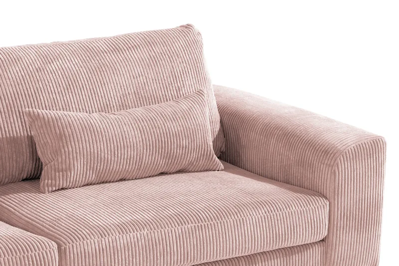 Copenhagen 4-sits Vänstervänd L-formad Divansoffa i Manchester - Rosa - Products - Möbler - Soffa - Divansoffa & schäslongsoffa - 4 sits soffa med divan