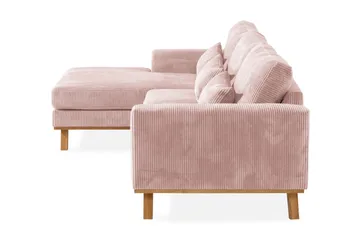 Copenhagen 4-sits Vänstervänd L-formad Divansoffa i Manchester - Rosa - Products - Möbler - Soffa - Divansoffa & schäslongsoffa - 4 sits soffa med divan