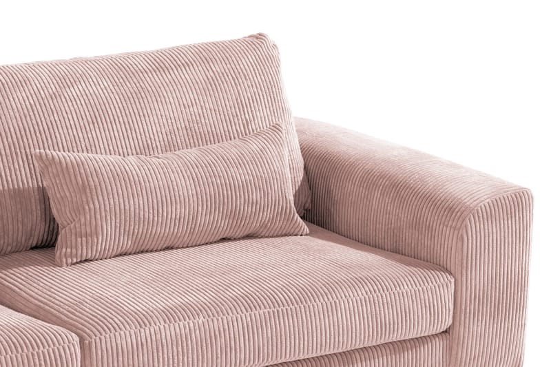 Copenhagen 4-sits Vänstervänd L-formad Divansoffa i Manchester - Rosa - Products - Möbler - Soffa - Divansoffa & schäslongsoffa - 4 sits soffa med divan