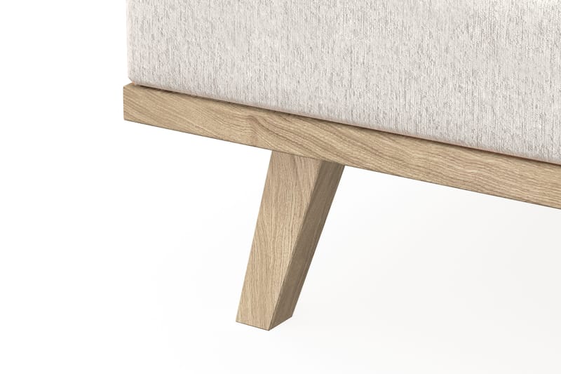 Copenhagen 4-sits Vänstervänd L-formad Divansoffa i Sammet - Krämvit - Products - Möbler - Soffa - Divansoffa & schäslongsoffa - 4 sits soffa med divan