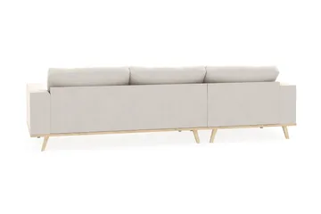 Copenhagen 4-sits Vänstervänd L-formad Divansoffa i Sammet - Krämvit - Products - Möbler - Soffa - Divansoffa & schäslongsoffa - 4 sits soffa med divan