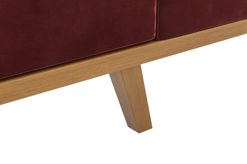 Copenhagen 4-sits Vänstervänd L-formad Divansoffa i Sammet - Lila - Products - Möbler - Soffa - Divansoffa & schäslongsoffa - 4 sits soffa med divan
