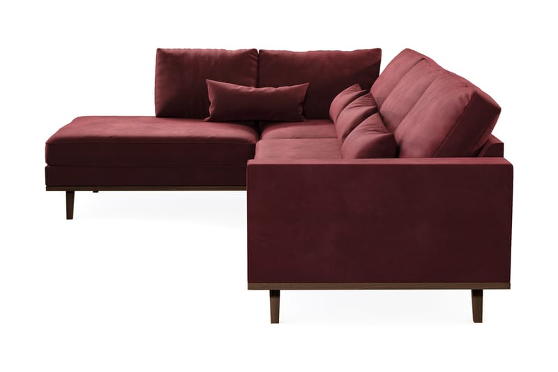 Copenhagen 4-sits Vänstervänd L-formad Divansoffa i Sammet - Lila - Products - Möbler - Soffa - Divansoffa & schäslongsoffa - 4 sits soffa med divan