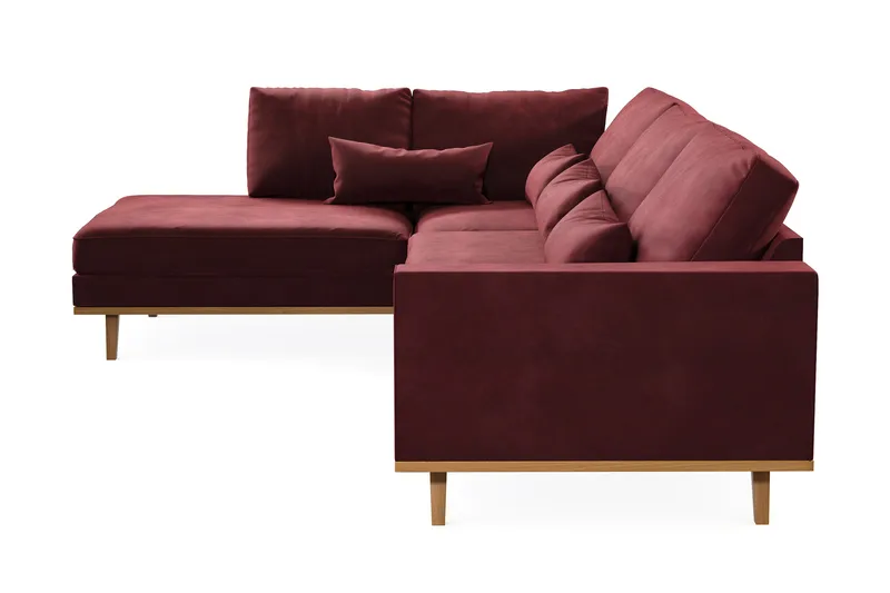 Copenhagen 4-sits Vänstervänd L-formad Divansoffa i Sammet - Lila - Products - Möbler - Soffa - Divansoffa & schäslongsoffa - 4 sits soffa med divan