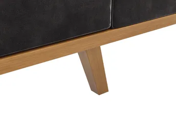 Copenhagen 4-sits Vänstervänd L-formad Divansoffa i Sammet - Mörkgrå - Products - Möbler - Soffa - Divansoffa & schäslongsoffa - 4 sits soffa med divan