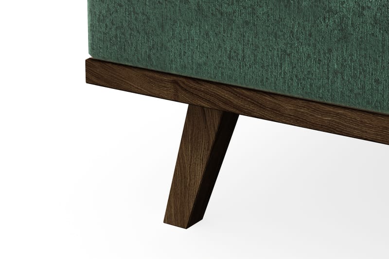 Copenhagen 4-sits Vänstervänd L-formad Divansoffa i Sammet - Mörkgrön - Products - Möbler - Soffa - Divansoffa & schäslongsoffa - 4 sits soffa med divan