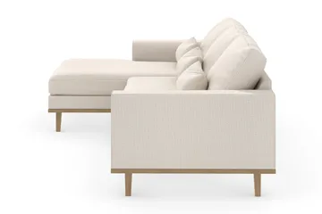 Copenhagen 4-sits Vänstervänd L-formad Divansoffa i Tyg - Beige - Products - Möbler - Soffa - Divansoffa & schäslongsoffa - 4 sits soffa med divan