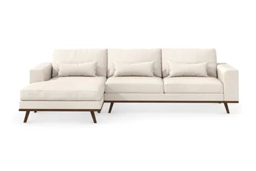 Copenhagen 4-sits Vänstervänd L-formad Divansoffa i Tyg - Beige - Products - Möbler - Soffa - Divansoffa & schäslongsoffa - 4 sits soffa med divan