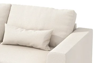Copenhagen 4-sits Vänstervänd L-formad Divansoffa i Tyg - Beige - Products - Möbler - Soffa - Divansoffa & schäslongsoffa - 4 sits soffa med divan