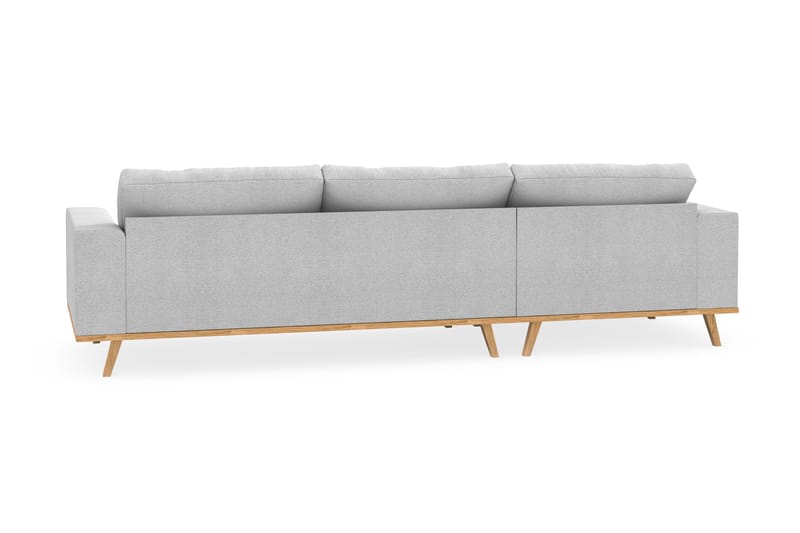 Copenhagen 4-sits Vänstervänd L-formad Divansoffa i Tyg - Ljusgrå - Products - Möbler - Soffa - Divansoffa & schäslongsoffa - 4 sits soffa med divan