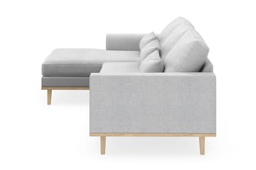 Copenhagen 4-sits Vänstervänd L-formad Divansoffa i Tyg - Ljusgrå - Products - Möbler - Soffa - Divansoffa & schäslongsoffa - 4 sits soffa med divan