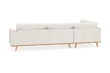 Copenhagen 4-sits Vänstervänd L-formad Schäslongsoffa i Bouclé - Vit - Products - Möbler - Soffa - Divansoffa & schäslongsoffa - 4 sits soffa med divan