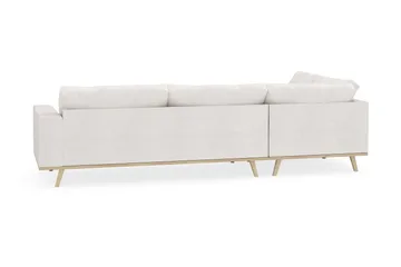 Copenhagen 4-sits Vänstervänd L-formad Schäslongsoffa i Bouclé - Vit - Products - Möbler - Soffa - Divansoffa & schäslongsoffa - 4 sits soffa med divan