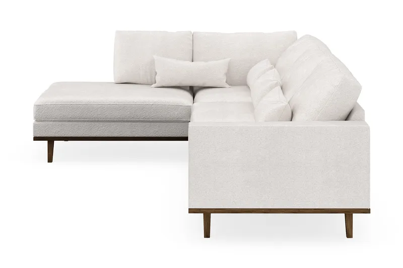 Copenhagen 4-sits Vänstervänd L-formad Schäslongsoffa i Bouclé - Vit - Products - Möbler - Soffa - Divansoffa & schäslongsoffa - 4 sits soffa med divan