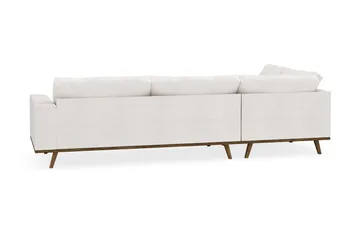 Copenhagen 4-sits Vänstervänd L-formad Schäslongsoffa i Bouclé - Vit - Products - Möbler - Soffa - Divansoffa & schäslongsoffa - 4 sits soffa med divan
