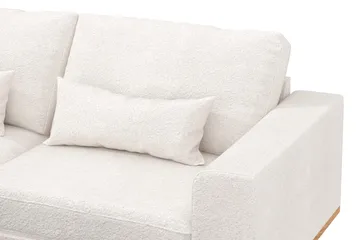 Copenhagen 4-sits Vänstervänd L-formad Schäslongsoffa i Bouclé - Vit - Products - Möbler - Soffa - Divansoffa & schäslongsoffa - 4 sits soffa med divan