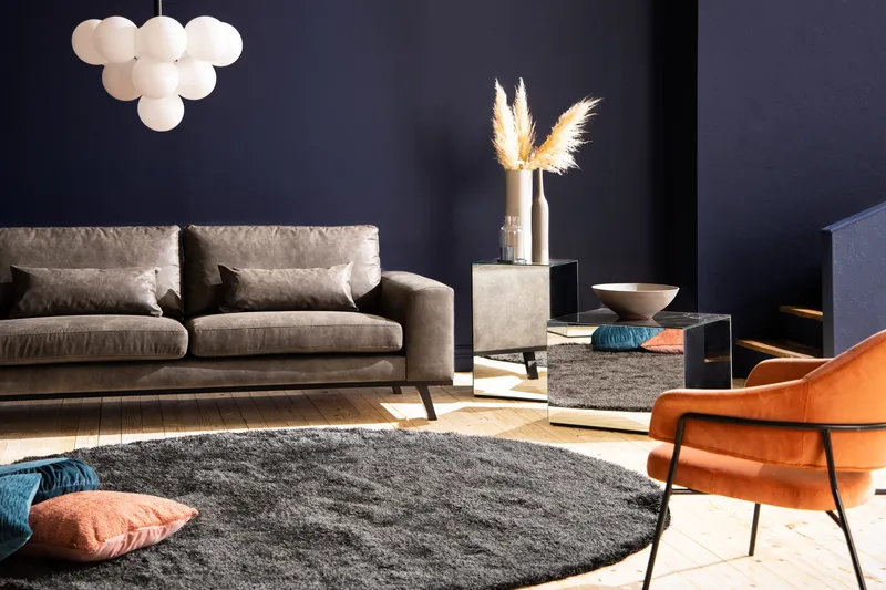 Copenhagen 4-sits Vänstervänd L-formad Schäslongsoffa i Konstläder - Mörkgrå - Products - Möbler - Soffa - Divansoffa & schäslongsoffa - 4 sits soffa med divan