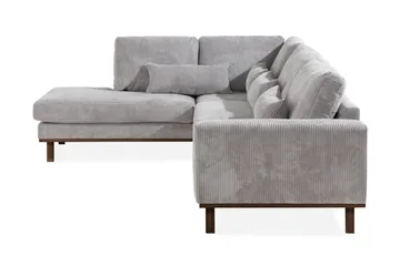 Copenhagen 4-sits Vänstervänd L-formad Schäslongsoffa i Manchester - Ljusgrå - Products - Möbler - Soffa - Divansoffa & schäslongsoffa - 4 sits soffa med divan