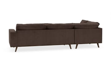 Copenhagen 4-sits Vänstervänd L-formad Schäslongsoffa i Manchester - Mörkbrun - Products - Möbler - Soffa - Divansoffa & schäslongsoffa - 4 sits soffa med divan