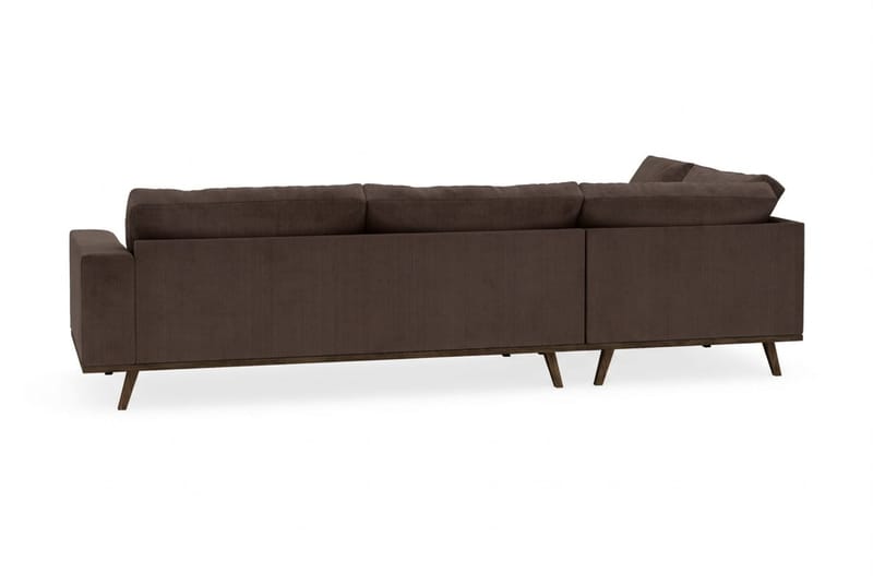Copenhagen 4-sits Vänstervänd L-formad Schäslongsoffa i Manchester - Mörkbrun - Products - Möbler - Soffa - Divansoffa & schäslongsoffa - 4 sits soffa med divan