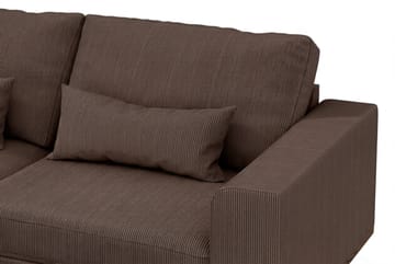 Copenhagen 4-sits Vänstervänd L-formad Schäslongsoffa i Manchester - Mörkbrun - Products - Möbler - Soffa - Divansoffa & schäslongsoffa - 4 sits soffa med divan