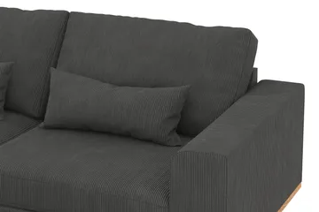Copenhagen 4-sits Vänstervänd L-formad Schäslongsoffa i Manchester - Mörkgrå - Products - Möbler - Soffa - Divansoffa & schäslongsoffa - 4 sits soffa med divan