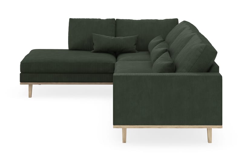 Copenhagen 4-sits Vänstervänd L-formad Schäslongsoffa i Manchester - Mörkgrön - Products - Möbler - Soffa - Divansoffa & schäslongsoffa - 4 sits soffa med divan