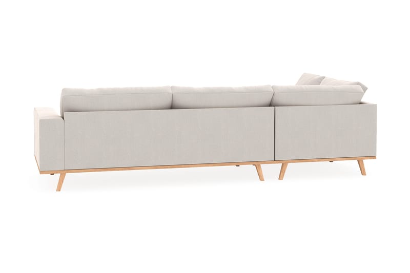 Copenhagen 4-sits Vänstervänd L-formad Schäslongsoffa i Sammet - Krämvit - Products - Möbler - Soffa - Divansoffa & schäslongsoffa - 4 sits soffa med divan