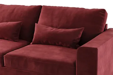 Copenhagen 4-sits Vänstervänd L-formad Schäslongsoffa i Sammet - Lila - Products - Möbler - Soffa - Divansoffa & schäslongsoffa - 4 sits soffa med divan