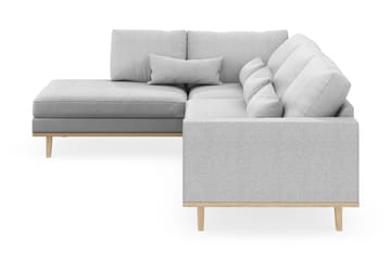 Copenhagen 4-sits Vänstervänd L-formad Schäslongsoffa i Tyg - Ljusgrå - Products - Möbler - Soffa - Divansoffa & schäslongsoffa - 4 sits soffa med divan